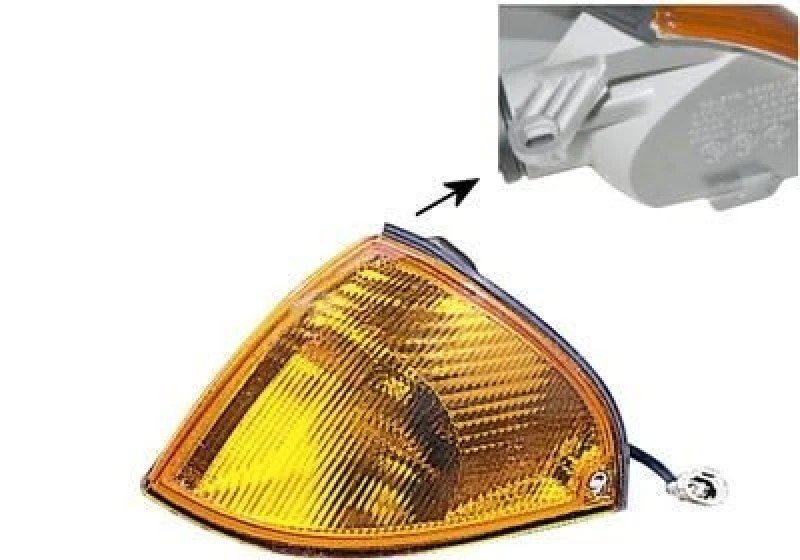 Image of VAN WEZEL 5214909 Turn Signal Left Front, yellow, with bulb holder Indicator (62)
