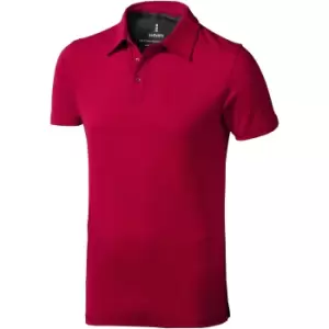 Image of Elevate Mens Markham Short Sleeve Polo (XXXL) (Red)
