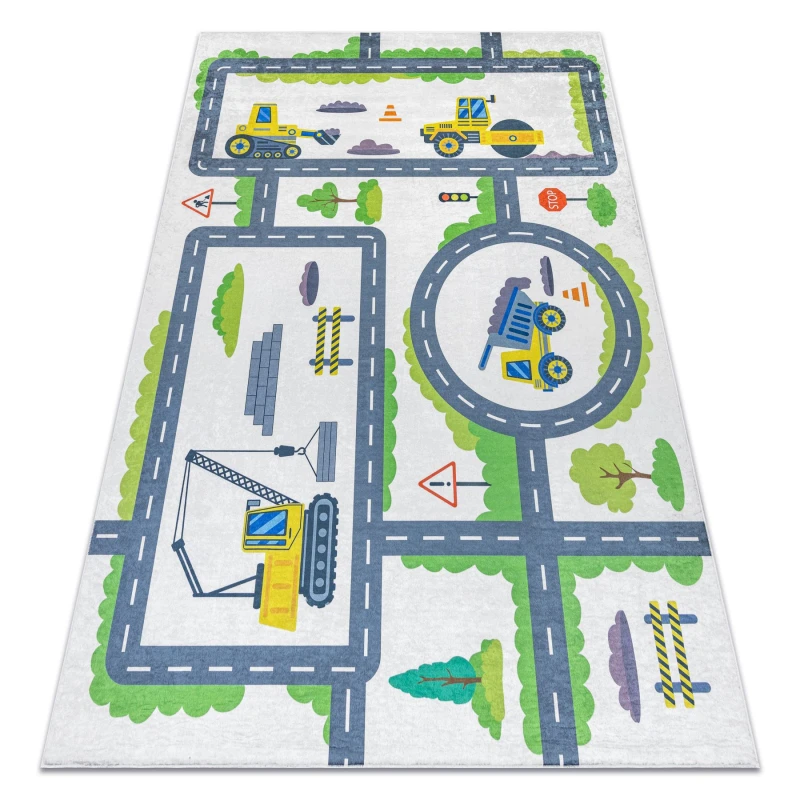 Image of RugsX Bambino Rug in White Size: 120cm x 170cm White Unisex 120cm x 170 cm
