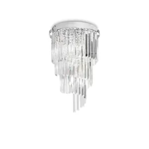 Image of Carlton 8 Light Ceiling Light Chandelier Chrome, E14