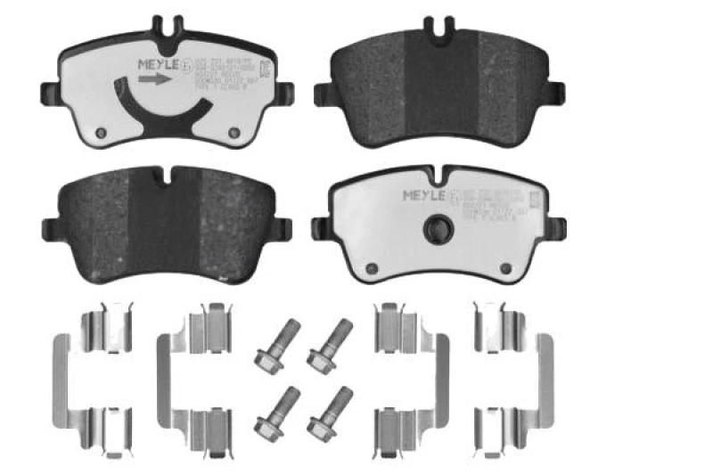 Image of MEYLE 025 231 4419/PD Brake pad set Front Axle, prepared for wear warning indicator, with accessories, MEYLE-PD Quality, with brake caliper screws Br