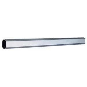 image of Colorail Chrome effect Steel Oval Tube (L)1.83m