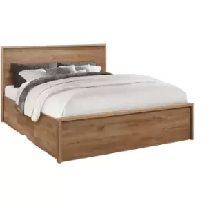 image of 135cm Stockwell Bed Rustic Oak Effect