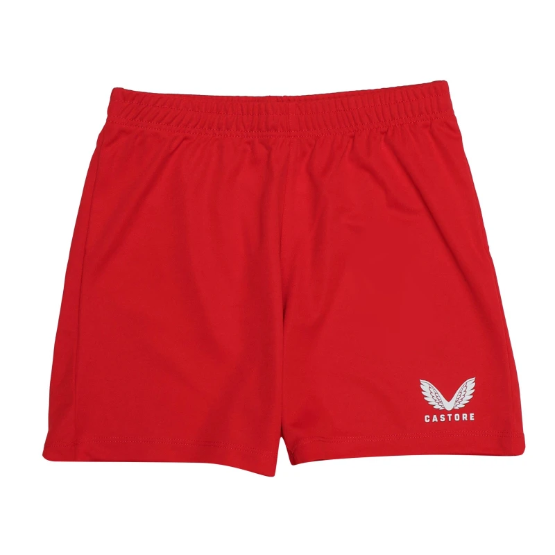 Image of Castore Training Shorts Childrens - Red Red 7 - 8 Years