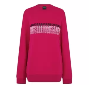 image of BOSS Embroidered Logo Sweater - Pink