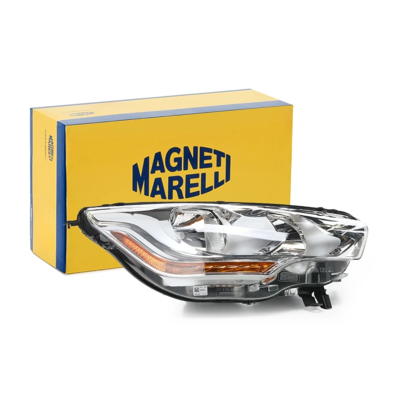 Image of MAGNETI MARELLI 712464201129 Headlights H1, Right, with motor for headlamp levelling, Halogen Headlight (259)