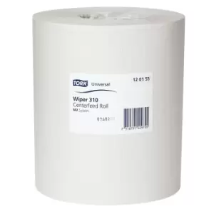 image of TORK Paper roll, pack of 6, white tissue, 1-ply, non-perforated