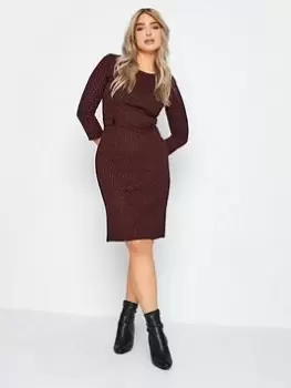 Image of M&Co Berry Animal Print Dress, Red, Size 10, Women