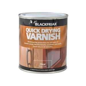 image of Blackfriar Quick Drying Duratough Interior Varnish Clear Gloss 250ml