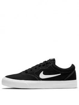 image of Nike SB Charge Canvas Trainer - Black/White, Size 3, Women