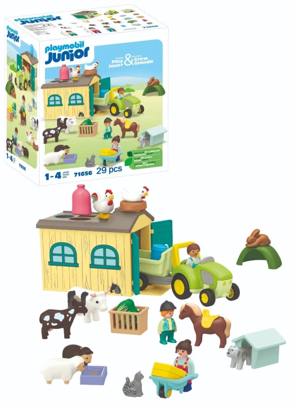 Image of Playmobil Junior Farm Adventure With Tractor