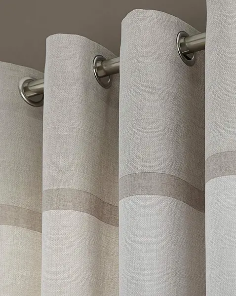 Image of JD Williams Catherine Lansfield Melville Curtains Natural 229 x 229cm XM39312
