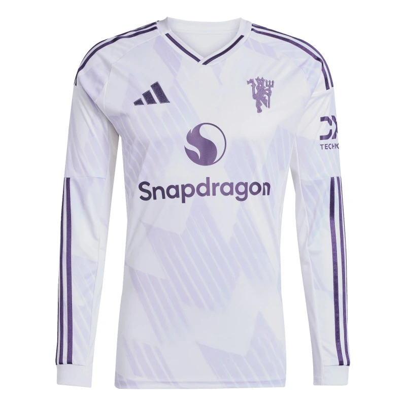 Image of Adidas Manchester United Long Sleeve Away Shirt 2025/26 Blanc Male XL JP3025