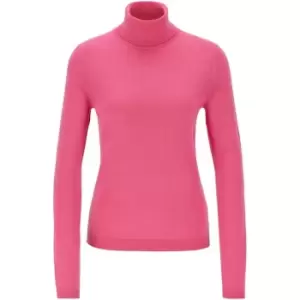 image of Boss Famaurie Roll-Neck Sweater - Pink