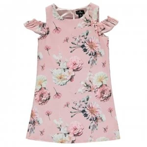 Image of Firetrap Cold Shoulder Dress Infant Girls - Lotus Floral