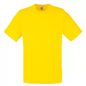 Image of Fruit Of The Loom Mens Valueweight Short Sleeve T-Shirt (M) (Yellow)