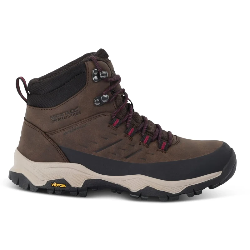 Image of Womens hiking shoes Regatta Blake Mid Marron Female 38