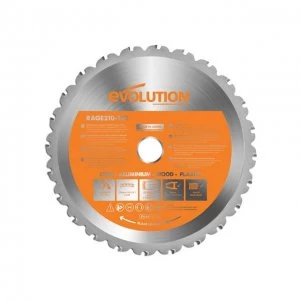 image of Evolution RAGEA Multi Purpose Circular Saw Blade 210 x 25.4mm x 24T