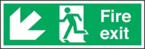 Image of Fire Exit Fire Information Sign, (H)150mm (W)450mm