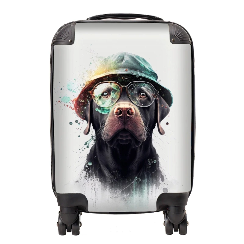 Image of Warren Reed Designer Labrador Retriever Dog Splashart Suitcase - Large