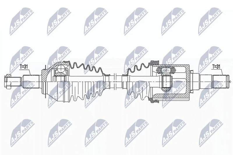 Image of NTY Drive shaft NTY NPW-MZ-074