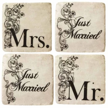 Image of Coasters Just Married By Heaven Sends