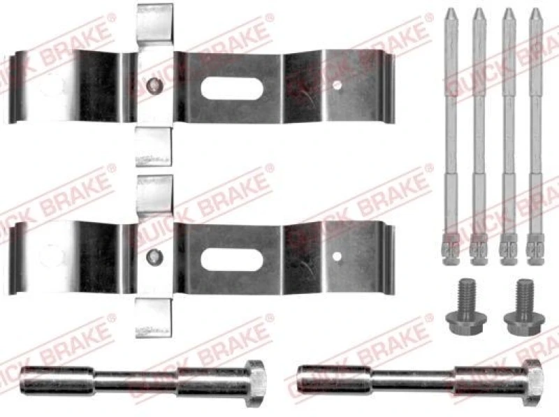 Image of QUICK BRAKE Brake pad fitting kit QUICK BRAKE 109-0072