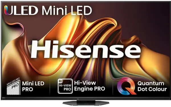 Image of Hisense 65" 65U8NQTUK Smart 4K Ultra HD Mini LED TV