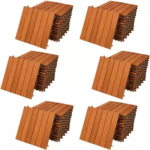 Image of Wooden Tile Set FSC Certified Eucalyptus Wood or Acacia Wood 66x Akazie (de)