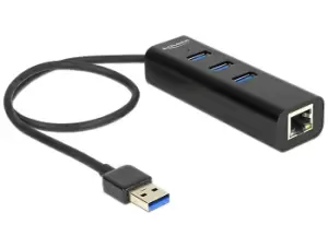 Image of DeLOCK 62653 notebook dock/port replicator Black