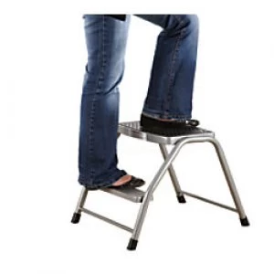 Image of GPC Ladder 2 Steps Grey Capacity: 150 kg
