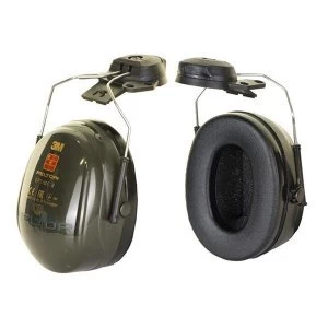 image of 3M PELTOR Optime II H520P3E Helmet Mounted Ear Defender Headset SNR31 Black