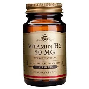 Image of Solgar Vitamin B6 50 mg Tablets 100 tablets