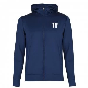 image of 11 Degrees Core Poly Full Zip Hoodie - Insignia Blue