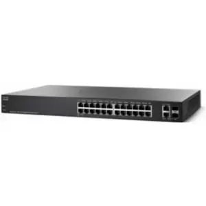 image of Cisco Small Business 220 Series Switch - 24-Ports - Gigabit - Layer 2 - Managed (SG220-26-K9-UK)