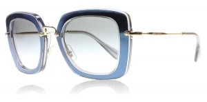 Image of Miu Miu MU07OS Sunglasses Blue ROY-1E0 52mm