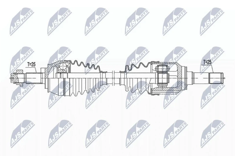 Image of NTY Drive shaft NTY NPW-FT-049
