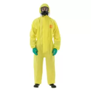 image of Ansell Yellow Coveralls Hooded Size 5XL - Yellow