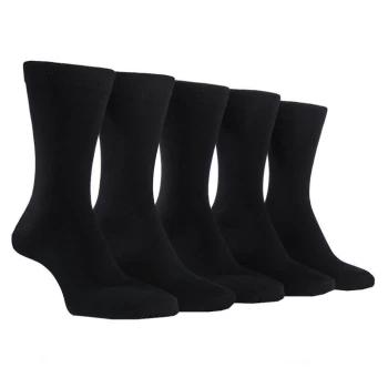 Image of Farah 5 Pack Bamboo Socks Mens - Black