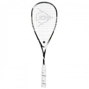 image of Dunlop Hyperfibre+ Evolution Squash Racket - White/Black