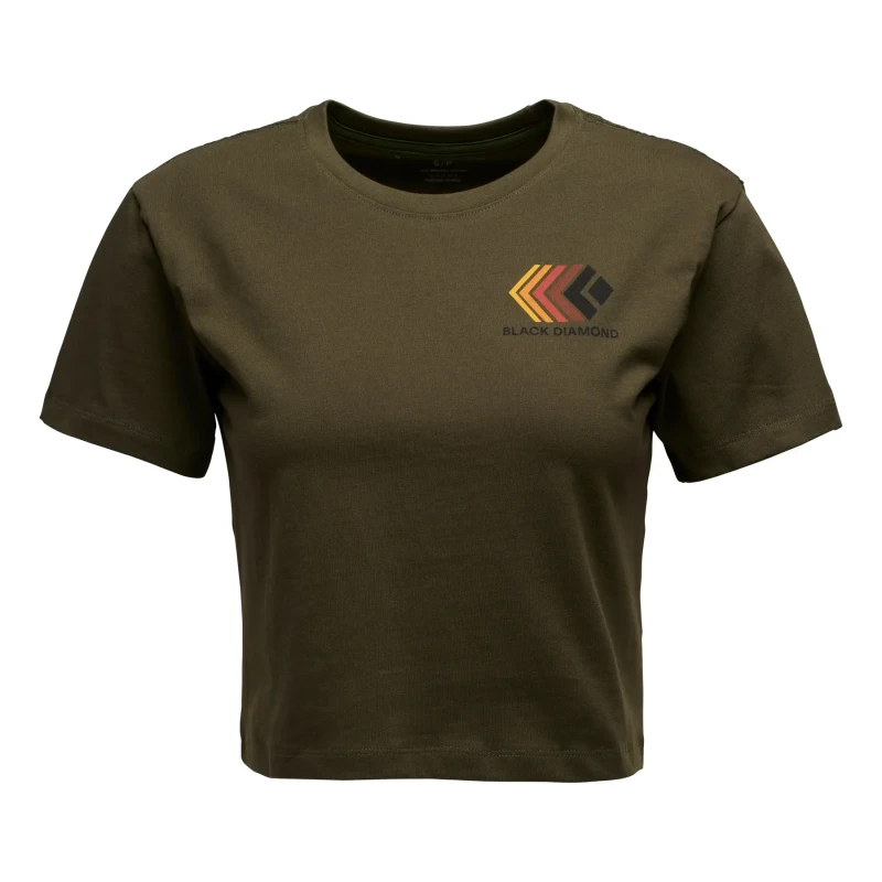 Image of Womens T-Shirt Black Diamond Faded Vert Female S