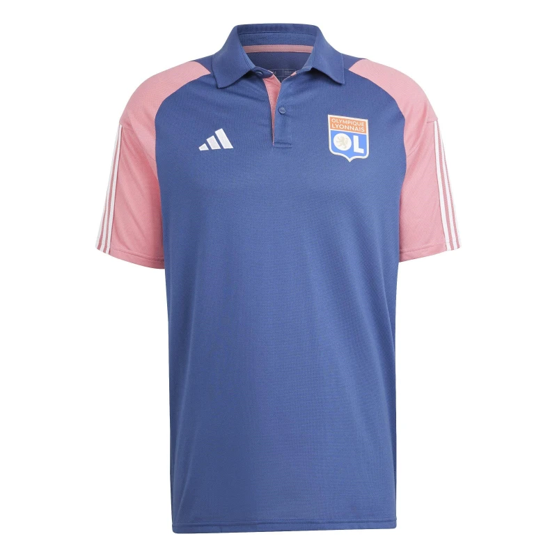Image of adidas Olympique Lyonnais Tiro 23 Training Polo Shirt Adults - Blue Blue S