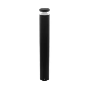 Image of IP44 Outdoor Bollard Light Black Cast Aluminium 11W Built in LED Lamp Post
