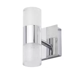 Image of Chrome Tube Bathroom Wall Light - Oslo