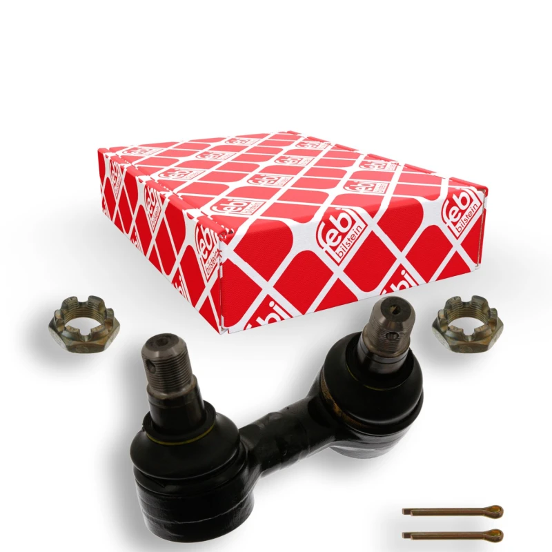 Image of FEBI BILSTEIN 46197 Anti-roll bar link Front Axle, with crown nut Link Stabiliser (3229)