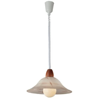 Image of Fan Europe Lighting - Fan Europe VESTE Dome Pendant Ceiling Light Tobacco 45x28.3cm
