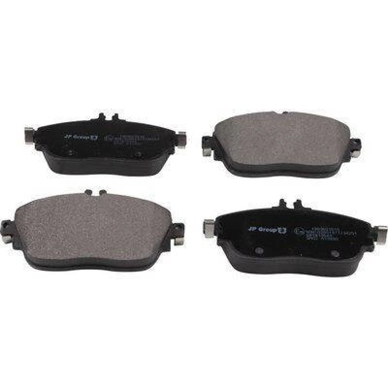 Image of JP GROUP 1363607010 Brake pad set JP Front Axle, prepared for wear warning indicator Brake Pad Set,disc brake (402)