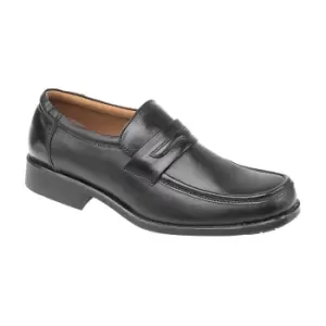Image of Amblers Manchester Leather Loafer / Mens Shoes (10 UK) (Black)
