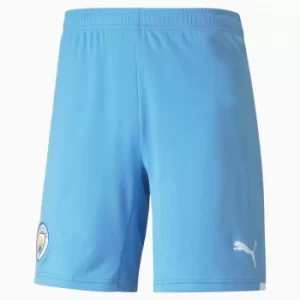 image of PUMA Man City Replica Mens Football Shorts, Light Blue/White, size 2X Large, Clothing