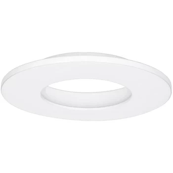 Image of Aurora Enlite E8 Fixed IP65 Aluminium Downlight Bezel - Matt White - EN-BZE8MW